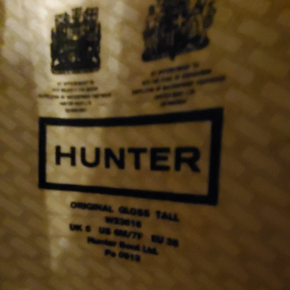 Original Hunter Black Rain Boots - Glass Tall - Picture 8 of 8
